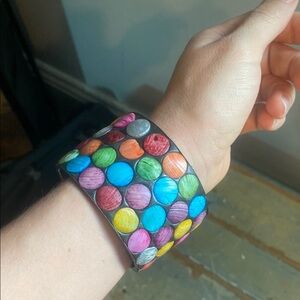 Colorful Beaded Cuff Bracelet